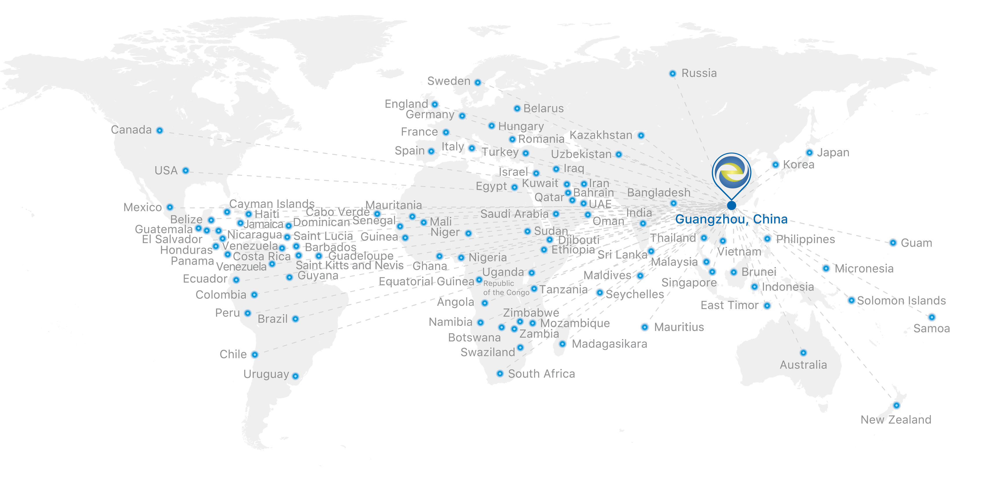 Global projects map